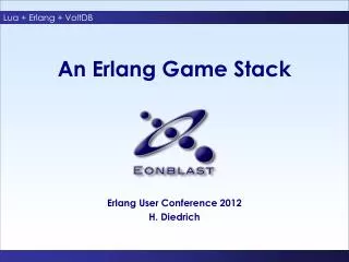 An Erlang Game Stack