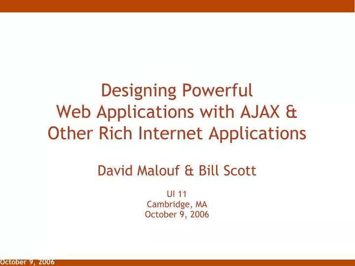 designing powerful web applications with ajax other rich internet applications