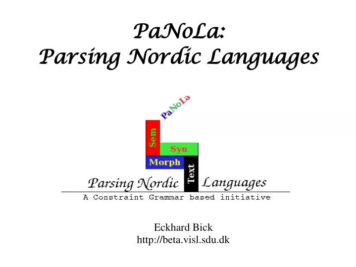 panola parsing nordic languages