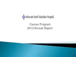 Cancer Program 	2013 Annual Report