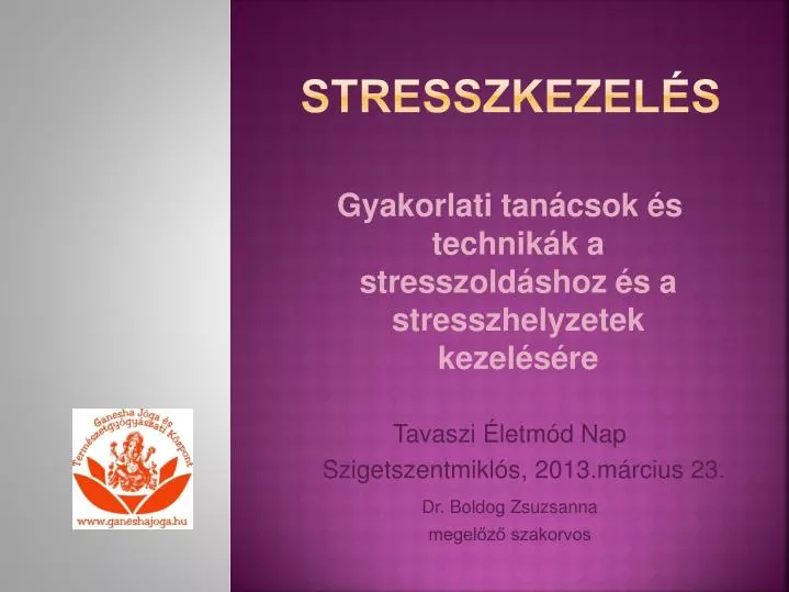 stresszkezel s