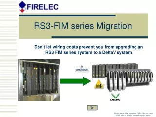 RS3-FIM series Migration