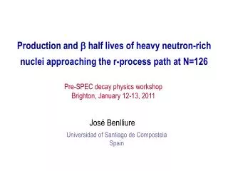 Production and b half lives of heavy neutron-rich nuclei approaching the r-process path at N=126