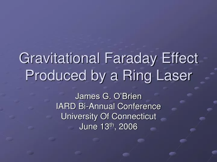 gravitational faraday effect produced by a ring laser