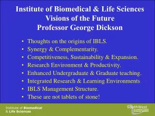 Thoughts on the origins of IBLS. Synergy &amp; Complementarity.