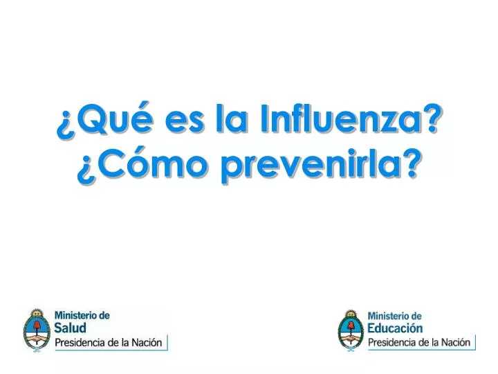 qu es la influenza c mo prevenirla