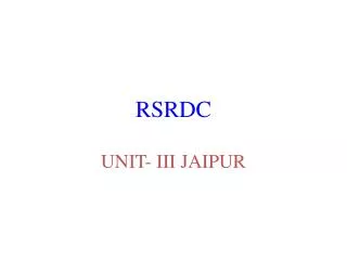 RSRDC