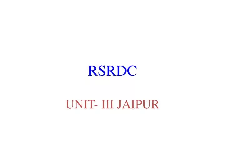 rsrdc