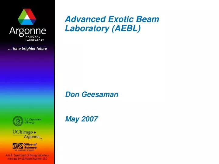 advanced exotic beam laboratory aebl