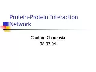 Protein-Protein Interaction Network