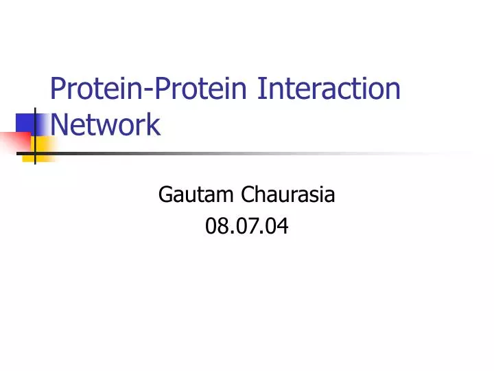 protein protein interaction network