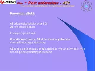 ribe plast uddannelser aer