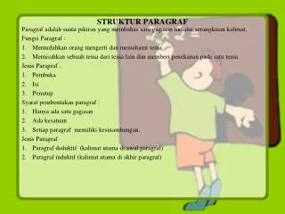 struktur paragraf