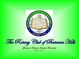 The Rotary Club of Batasan Hills