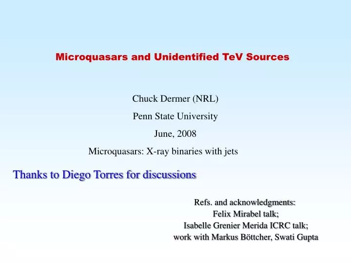 microquasars and unidentified tev sources