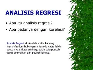 analisis regresi