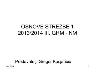 osnove stre be 1 2013 2014 iii grm nm