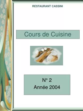 cours de cuisine