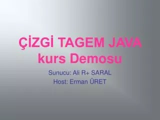 zg tagem java kurs demosu