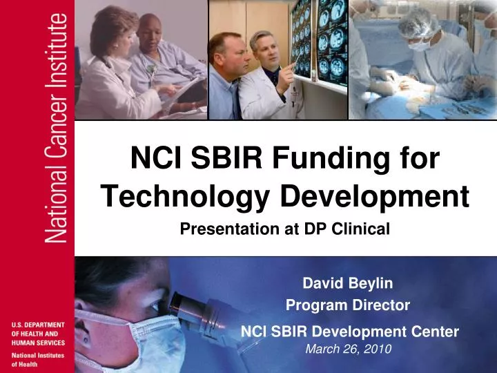 nci sbir funding for technology development presentation at dp clinical