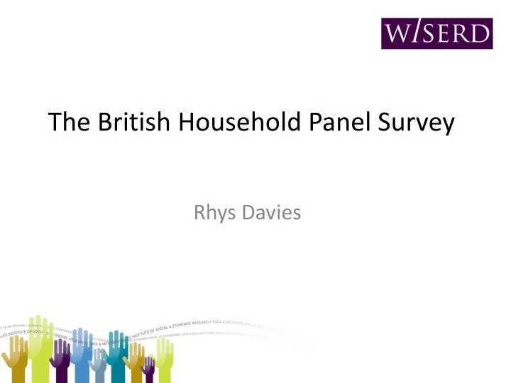 the british household panel survey
