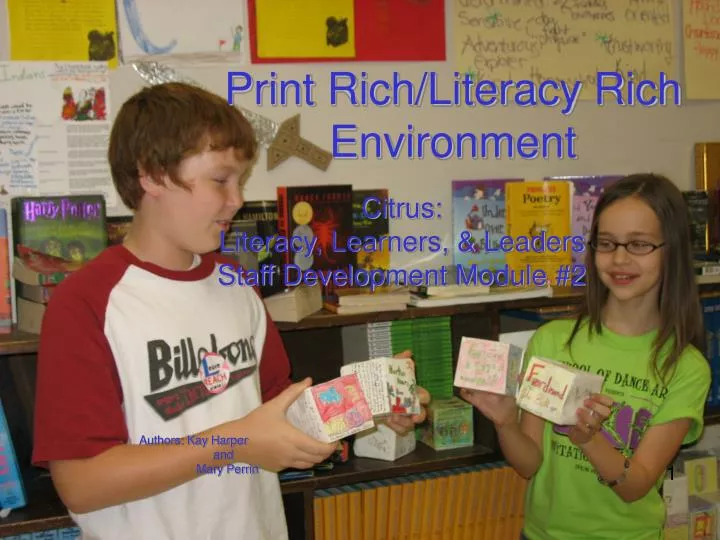print rich literacy rich environment
