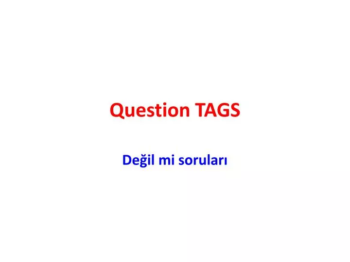 question tags