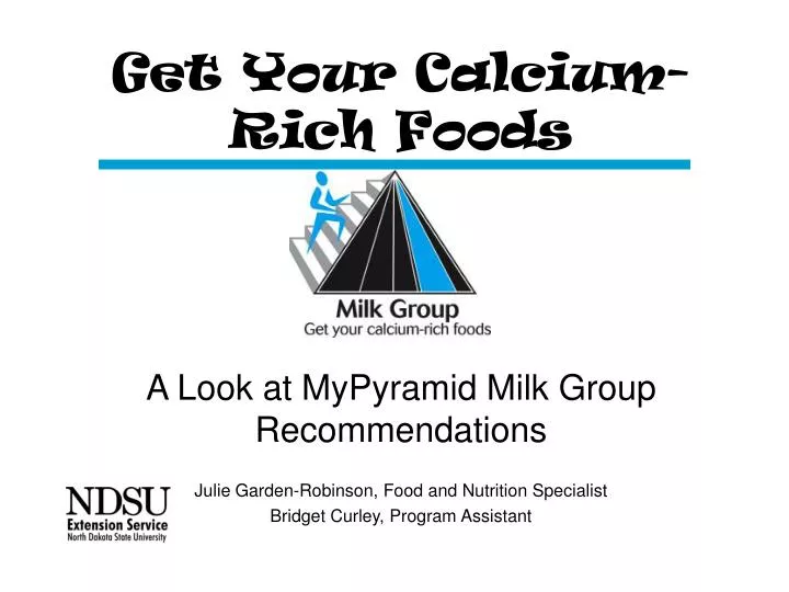 get your calcium rich foods