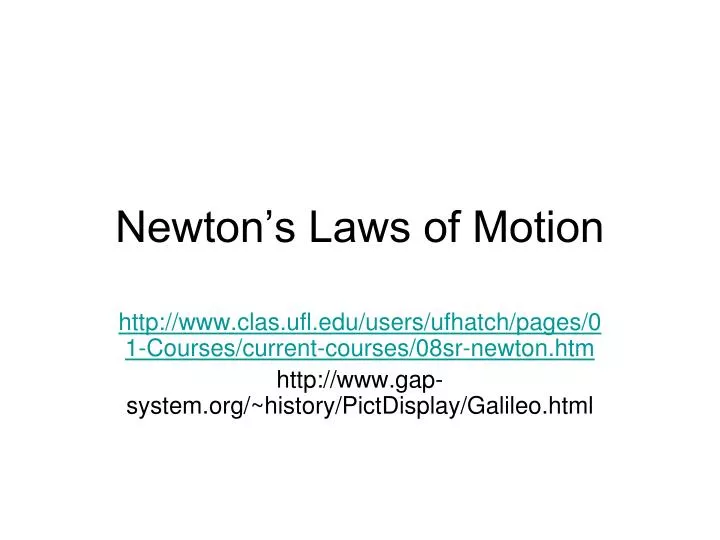 newton s laws of motion