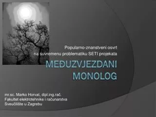 popularno znanstveni osvrt na suvremenu problematiku seti projekata