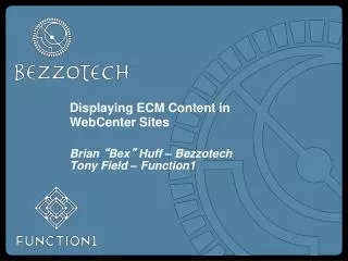 Displaying ECM Content in WebCenter Sites