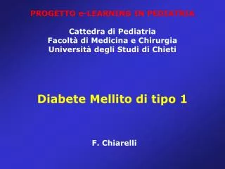 diabete mellito di tipo 1