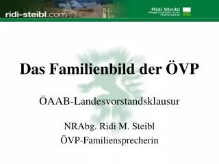 das familienbild der vp