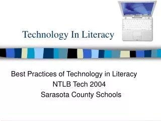 Technology In Literacy