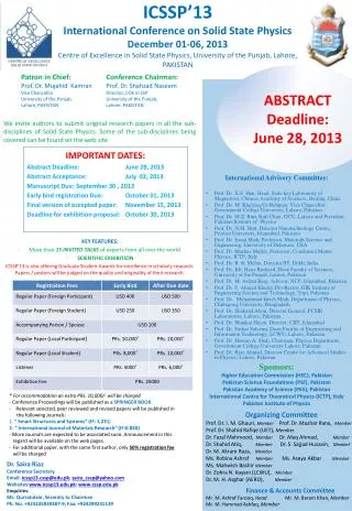 ABSTRACT Deadline: June 28, 2013