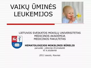 vaik min s leukemijos