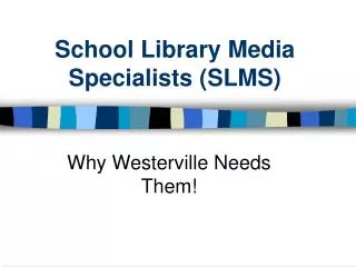 School Library Media Specialists (SLMS)