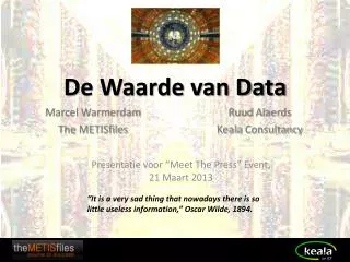 de waarde van data