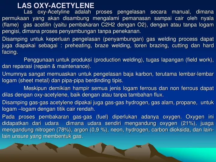 las oxy acetylene