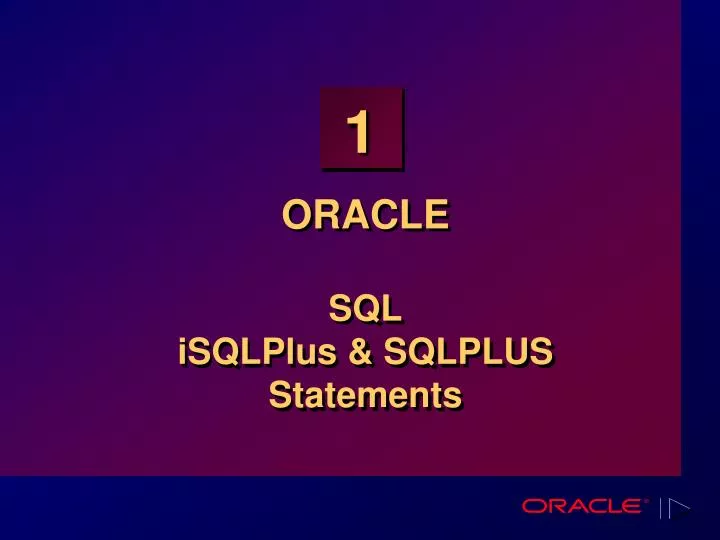 oracle sql isqlplus sqlplus statements