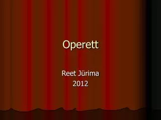 operett