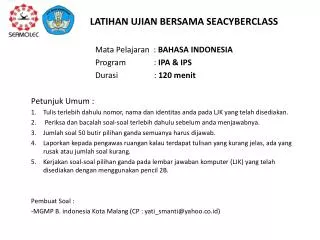 latihan ujian bersama seacyberclass