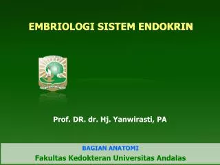embriologi sistem endokrin