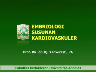 embriologi susunan kardiovaskuler