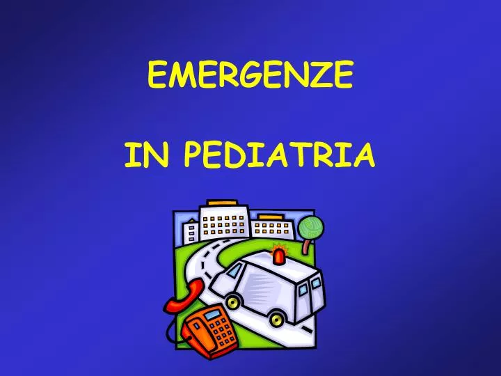 emergenze in pediatria