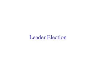 Leader Election