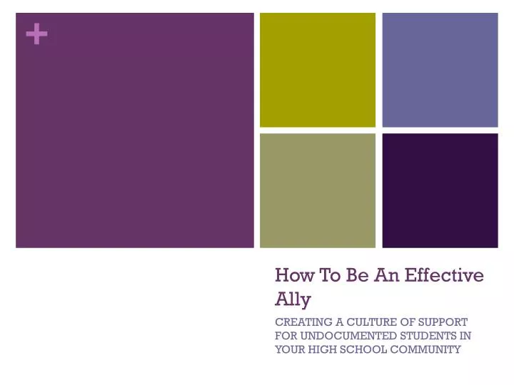 how to be an effective ally