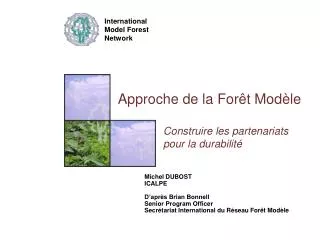 approche de la for t mod le