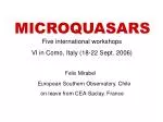 MICROQUASARS - slide 1