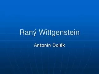 ran wittgenstein